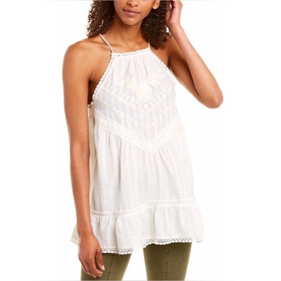 Elegant White Lace Trim Women Top - Picture 5 of 9